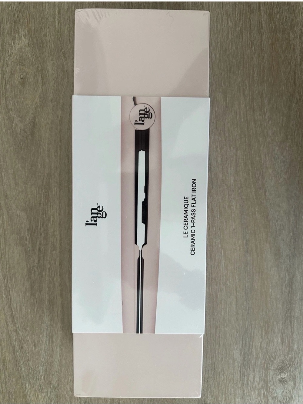 L’ange Le Ceramique Ceramic 1-Pass Flat Iron Blush Pink NIB Sealed